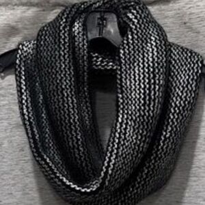 Black Knit Infinity Scarf